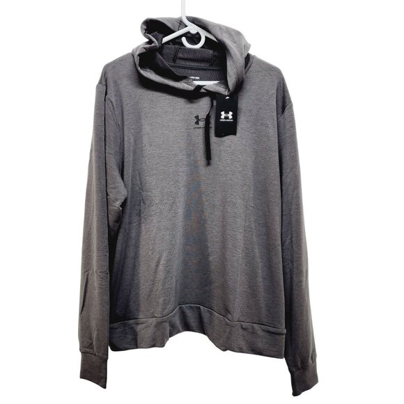 Men's Under Armour UA Rival Terry Cloth Pullover LIGHTWEIGHT Hoodie Size 2XL - Picture 1 of 16